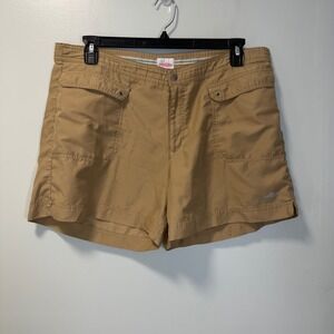 Against The Elements Womens Vintage Tan Cargo Shorts Size 16 Gorpcore Utility